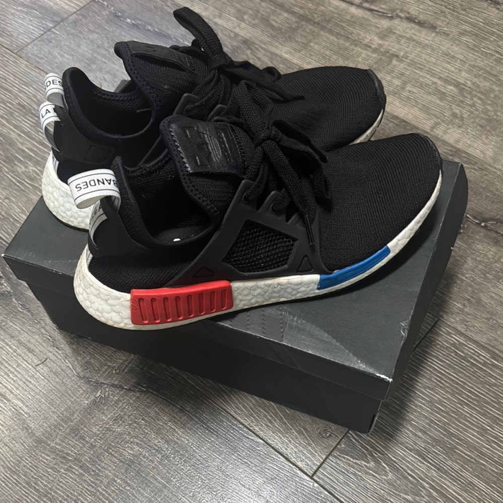 Adidas NMD R1 Black Mesh Sneakers
